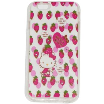 Cantiq Case Hello Kitty Shine Swarovsky For Apple iPhone 6 Ukuran 4.7 inch / 6G Ultrathin Jelly Case Air Case 0.3mm / Silicone / Soft Case / Case Handphone / Casing HP - 2