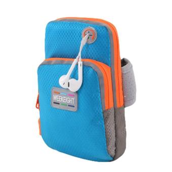 LALANG Universal Sports Armband Phone Bag Case Fitness Jogging Running Arm Band Bag Pouch S (Sky Blue) - intl