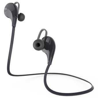 Sport Mini Gym Sport Bluetooth Earphone with Microphone - QY7 - Hitam