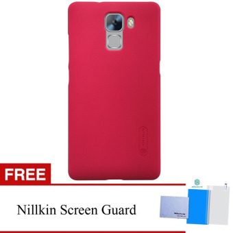 Nillkin For Huawei Honor 7 Super Frosted Shield Hard Case Original - Merah + Gratis Anti Gores Clear
