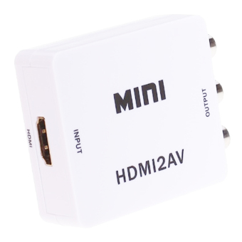 Mini Saintholly HDMI to AV Converter - ST-209 - (White)