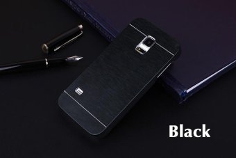 Asuwish Luxury Metal Brush Aluminum Phone Case Hard Back Cover Slim Sleeve for Samsung Galaxy S4 I9500 I9505 S4 Mini I9190 I9192 I9195 - intl