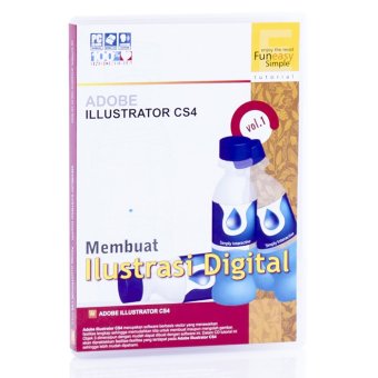 Tokoedukasi CD Tutorial Kreasi Digital Adobe Illustrator Vol. 1 by Simply Interactive