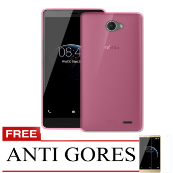 Case For Infinix Note 2 X600 Ultrahin Air Case Series - Merah Muda + Gratis Anti Gores