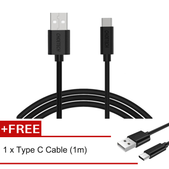 CHOETECH , 2 Pack 3.3 kaki/1 m USB Type C kabel dengan fungsi untuk sinkronisasi data pengisian Macbook, ChromeBook Pixel, LG G5, HTC 10 dan lebih