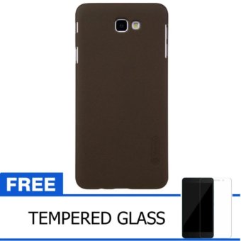Nillkin Samsung Galaxy J5 Prime / ON5 2016 Super Frosted Shield Hard Case Original - Coklat + Gratis Tempered Glass
