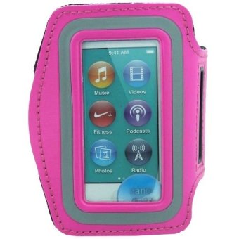 Blz Case Armband with Key Storage for iPod Nano 7th Generation - ZE-AD208 - Merah muda