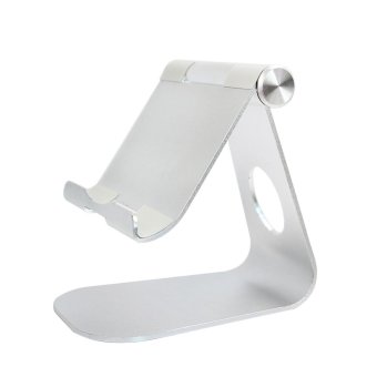 Universal Phone Tablet Aluminum Desktop Stand For iPad Air 2 3 (Silver) - intl