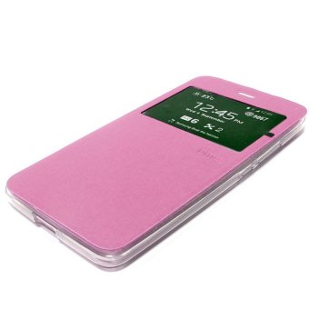 Ume Oppo F1S Selfie Expert Ume Flipcase Flipshel Casing Leather Case - Pink