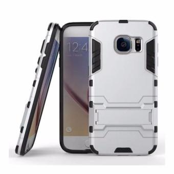 ProCase Shield Armor Kickstand Iron Man Series for Samsung Galaxy S7 EDGE - Silver