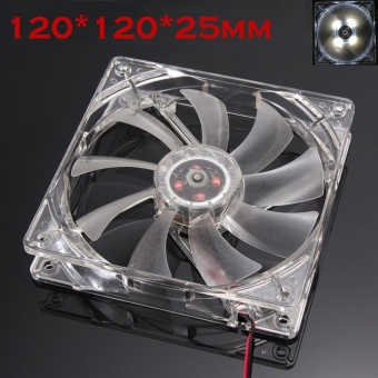 Quiet 12cm/120mm/120x120x25mm 12V Computer/PC/CPU Silent Cooling Case Fan For Radiator Mod - intl
