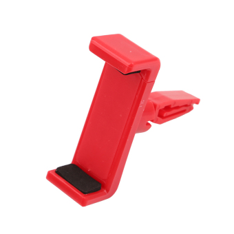 HengSong Plastic Car Air Vent Mount Cradle Cell Mobile Phone Stand Phone Bracket Holder for iPhone Samsung Universal GPS Red - intl