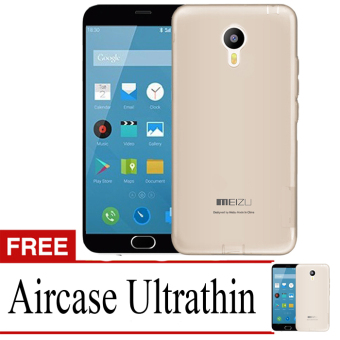 Case Ultrathin Soft Case for Meizu M2 Note - Abu-abu Clear + Gratis Ultrathin