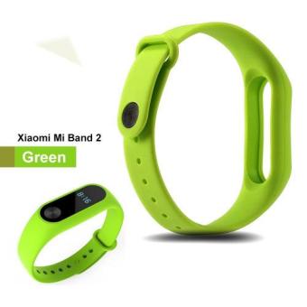 Lantoo Replace Strap for Xiaomi Mi Band 2 Version MiBand 2 Silicone Wristbands for Mi Band 2 Smart Bracelet (No Tracker) (Green) - intl