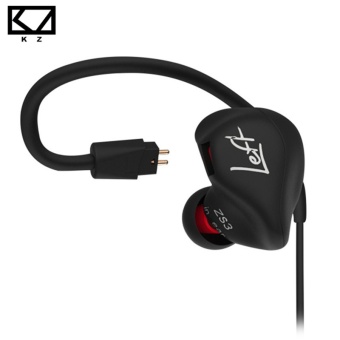 KZ ZS3 Ergonomic Detachable Cable Earphone In Ear Audio Monitors Noise Isolating HiFi Music Sports Earbuds With Microphone - intl