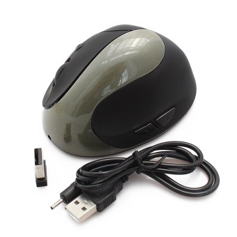 2.4GHz 6D Wireless Ergonomic Vertical Optical Mouse (Grey)