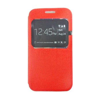 Ume Flip Cover View for Samsung Galaxy J1 - Merah