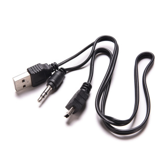 Velishy Mini USB Standard Audio Jack Connection Cable for Speakers Mp3,4 3.5mm