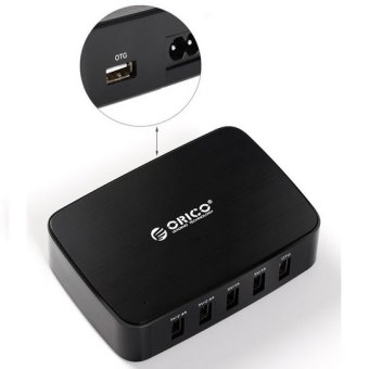 Orico Smart Mobile Phone Charger 5 Port with OTG - DCT-5U - Black