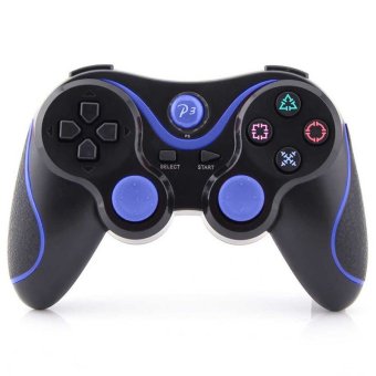 Sixaxis Wireless Bluetooth Gamepad Remote Joystick Controller For PS3 (Black/Blue) - INTL