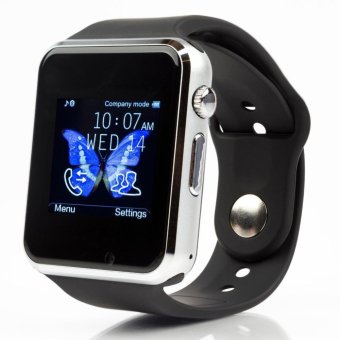 A1 Bluetooth Smart Wristband SIM SD Card Watch for Android / iOS (Black) - intl