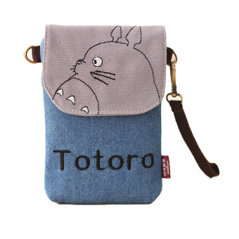 Fancyqube Popular and Fashional Women My Neighbor Totoro Canvas Wallet Bag Cute Coin Purse Mini Cross-body Shoulder Bag 04 - intl