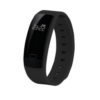 Aibot QS80 Smart Band TFT High-definition OLED Call Message Reminder Bracelet IP67 Waterproof Heart Rate Band for Android Ios - intl