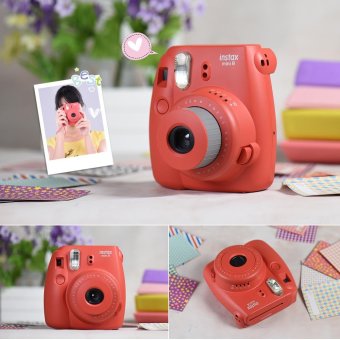 Fujifilm Instax Mini 8 Camera Film Photo Instant Cam Pop-up Lens Auto Metering Red Outdoorfree - intl