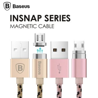 Baseus Magnetic Micro USB Cable Adapter Data Sync Charging Cable For Samsung Huawei HTC Sony Xiaomi(Gold) - intl