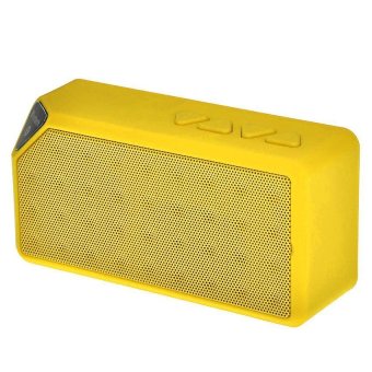 Acediscoball X3 MINI Speaker Bluetooth TF USB FM Wireless Portable Music Sound Box Loudspeakers Subwoofer with Mic (Yellow)