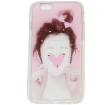 Cantiq Case Lovely Girls Shine Swarovsky For Apple iPhone 6 Ukuran 4.7 inch / 6G Ultrathin Jelly Case Air Case 0.3mm / Silicone / Soft Case / Case Handphone / Casing HP - 3