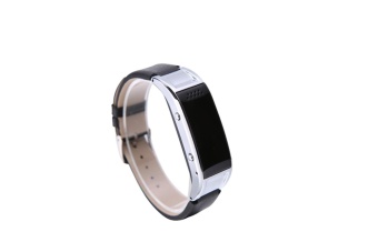 WangW Store Intelligent Bracelet D8S Bluetooth Smart Watch Wrist Bracelet phone Mate Sync Call MMS Fr Android IOS （Silver） - intl