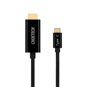 CHOETECH 5.9 kaki/1.8 m USB 3.1 Type C Male (Petir 3 kompatibel) untuk HDMI Male 4 KB kabel adaptor