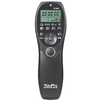 YouPro YP-880 DC0 Camera Wired Shutter Release Timer Remote Control LCD Display for Nikon D5 D4S D4 D3S D3 D2 D1 D800 D810 D810A D800E D700 D300S D300 for Fujifilm Kodak DSLR