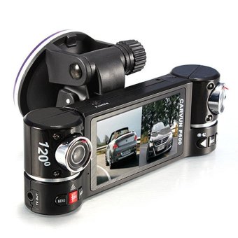 2.7 Inches 140 Degree Rotation Dual Lens Car DVR 1080p HD Camera Video Recorder Dash Cam With G-Sensor Night Vision - intl