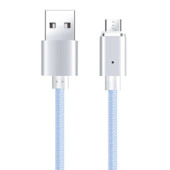 Magnetic Micro USB Data Cable For Samsung Xiaomi Huawei HTC Sony (Silver) - intl