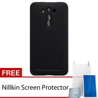 Nillkin Asus Zenfone 2 Laser ZE550KL Super Frosted Shield Hard Case - Original - Hitam + Gratis Nillkin Screen Protector