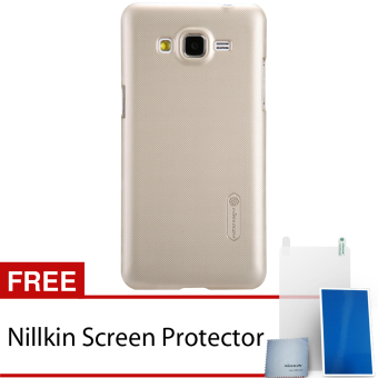 Nillkin Samsung Galaxy Grand Prime Super Frosted Shield Hard Case - Gold + Free Nillkin Screen Protector
