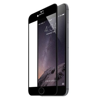 HAT PRINCE for iPhone 7 Plus 0.2mm 3D Curved Carbon Fiber Full Size Tempered Glass Screen Protector - Black - intl