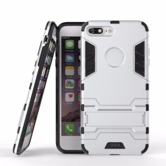 ProCase Shield Armor Kickstand Iron Man Series for Iphone 7 Plus - Silver
