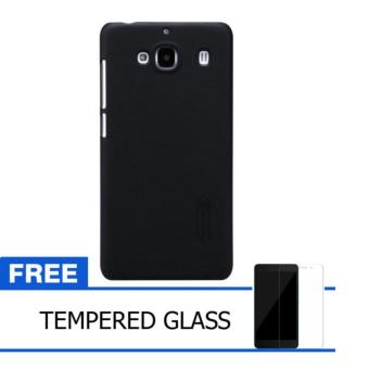 Nillkin For Xiaomi Redmi 2 Super Frosted Shield Hard Case Original - Hitam + Gratis Tempered Glass