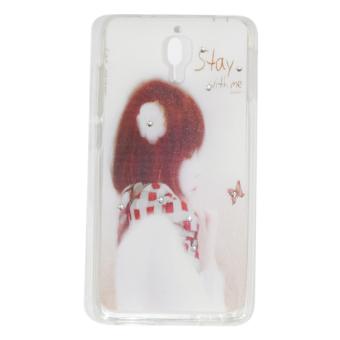 Cantiq Case Lovely Girls Shine Swarovsky For Xiaomi MI 4 Ultrathin Jelly Case Air Case 0.3mm / Silicone / Soft Case / Case Handphone / Casing HP - 2