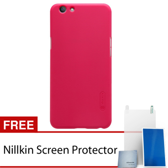 Nillkin For Oppo F1S / A59 Super Frosted Shield Hard Case Original - Emas + Gratis Anti Gores Clear
