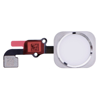 Touch ID Sensor Home Button Ribbon with Key Flex Cable Replacement Part for iPhone 6S (white)