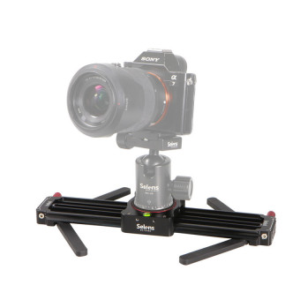 Selens SE-ES280 kamera video lagu Dolly penggeser Follow Focus rel untuk DSLR Gopro Nikon Canon Sony kamera dll