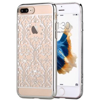 DEVIA Authorized Swarovski Crystal Baroque Plating Hard PC Case for iPhone 7 Plus - Silver - intl