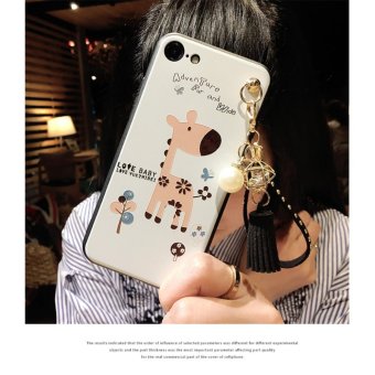Elephant  giraffe relief tassel pendant Case For Apple iPhone 6 Plus / 6s Plus（giraffe） - intl