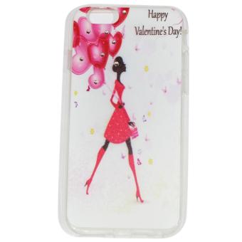 Cantiq Case Lovely Girls Shine Swarovsky For Apple iPhone 6 Ukuran 4.7 inch / 6G Ultrathin Jelly Case Air Case 0.3mm / Silicone / Soft Case / Case Handphone / Casing HP - 7