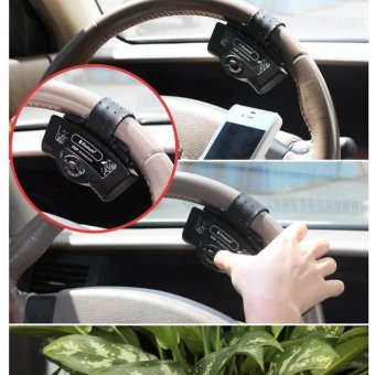 Wireless Bluetooth Handsfree Speakerphone Handset Kit Car Steering Wheel - intl