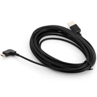 CY 5m Left Angle 90 Degrees Micro USB Male to USB Data ChargeSyncCable for Mobile/Phone/Tablet PC (Black) - intl